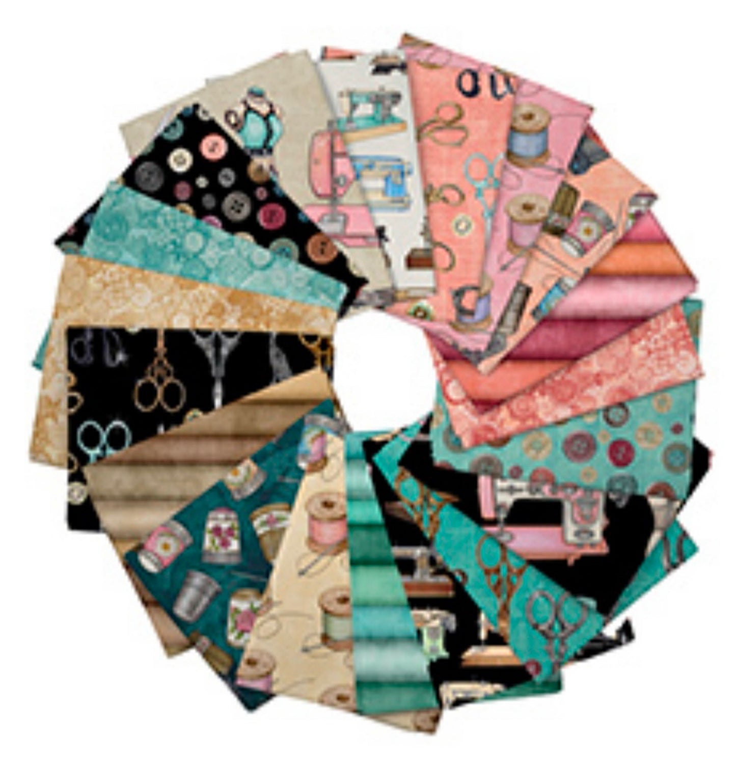 Just Sew Fat Quarter Bundle QT Fabrics
