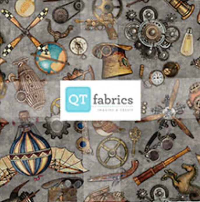 Steampunk Adventures Layer Cake QT Fabrics