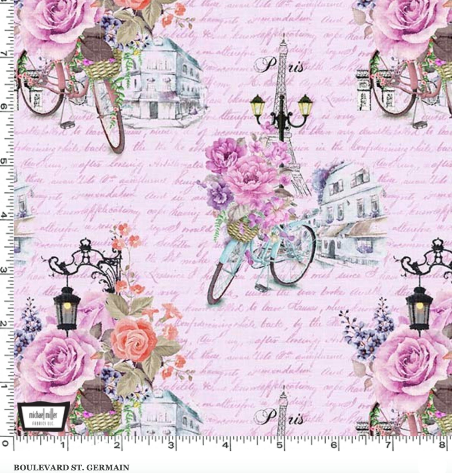 Boulevard St Germain - We'll Always Have Paris Fabric Collection - Michael Miller Fabrics
