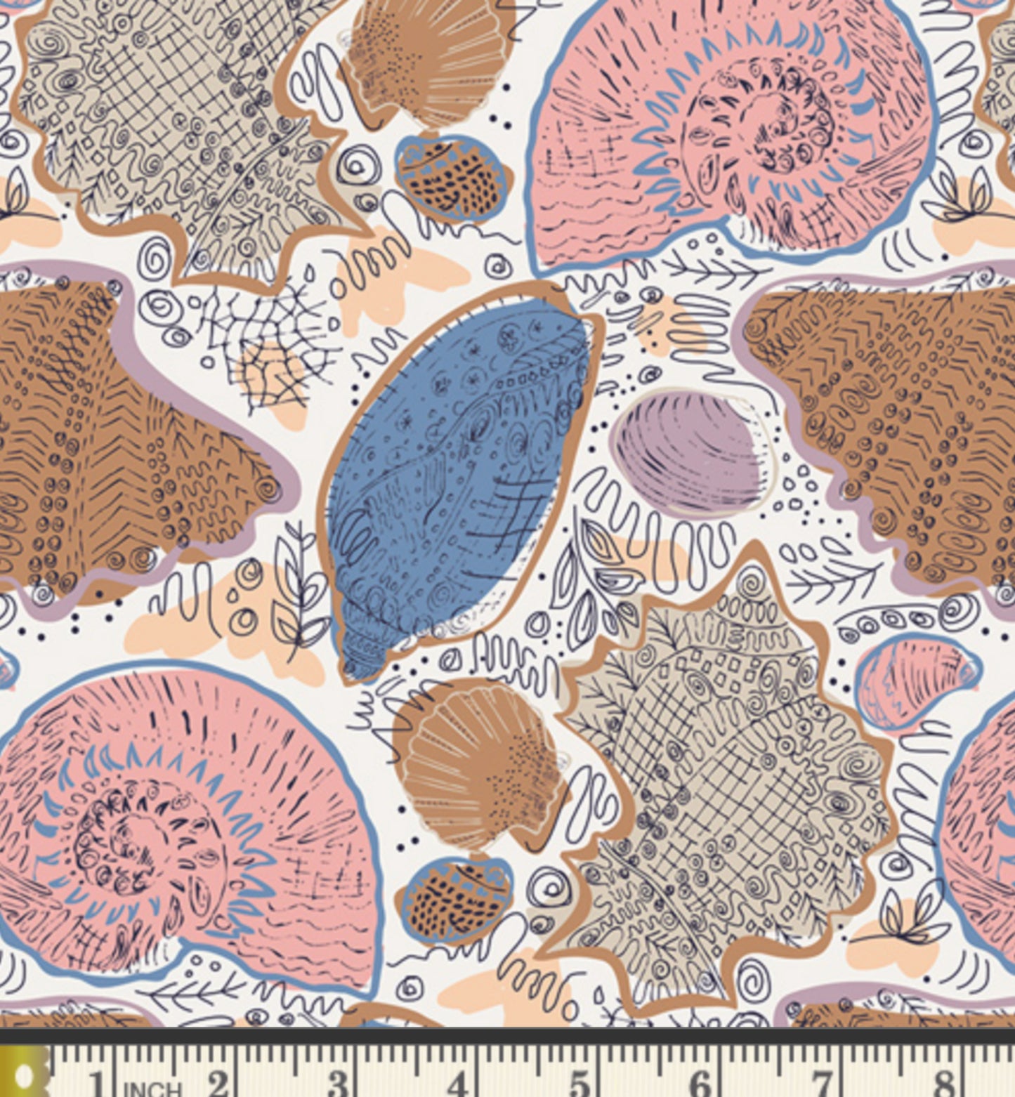 Conchology Sand Fabric - Art Gallery Fabrics