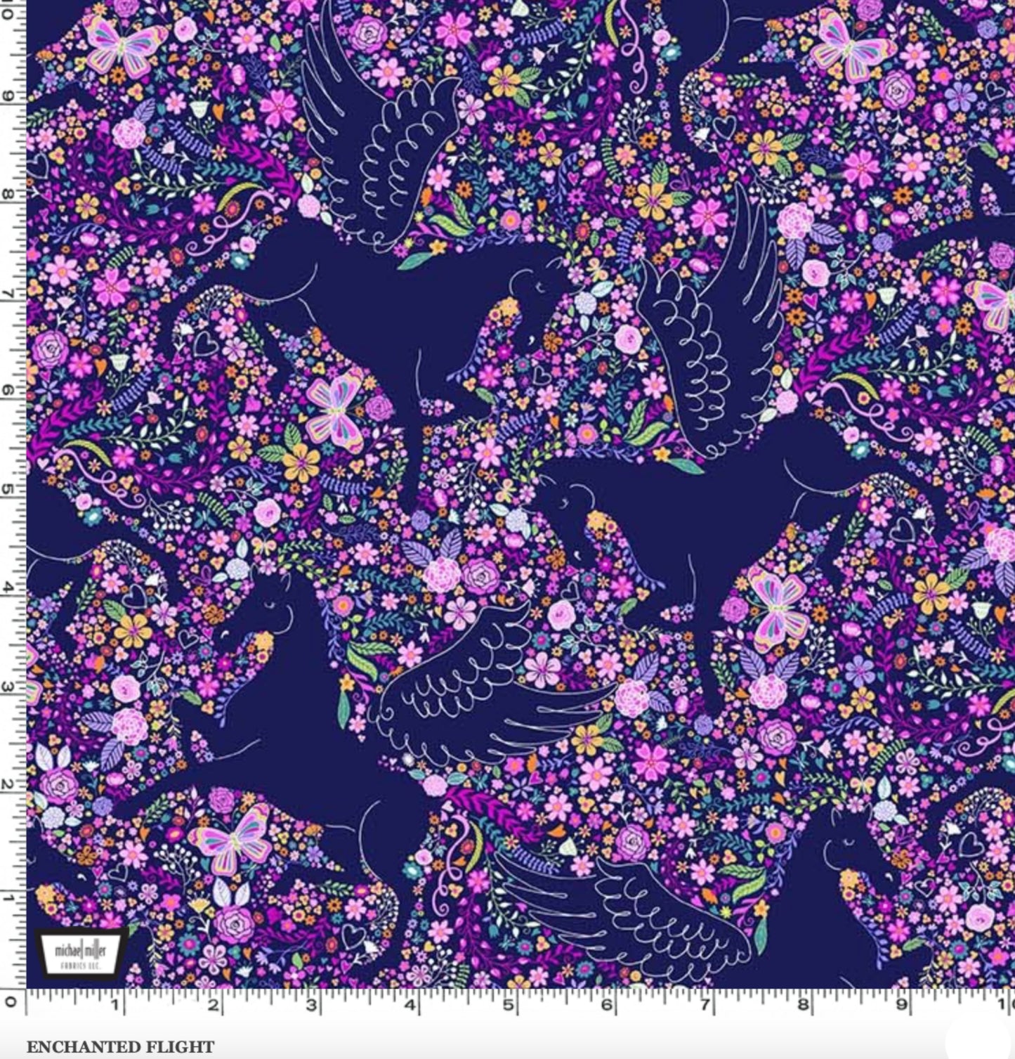 Enchanted Flight - Enchanted Garden Fabric Collection - Michael Miller Fabrics