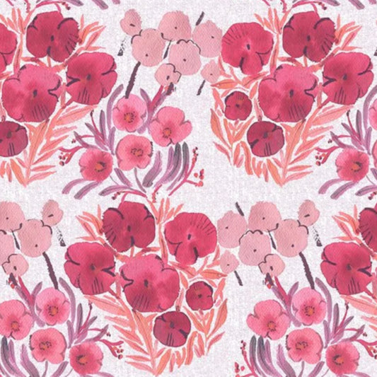 Floral in Berry by Jillian Phillips from the Penrose Collection from Figo Fabrics