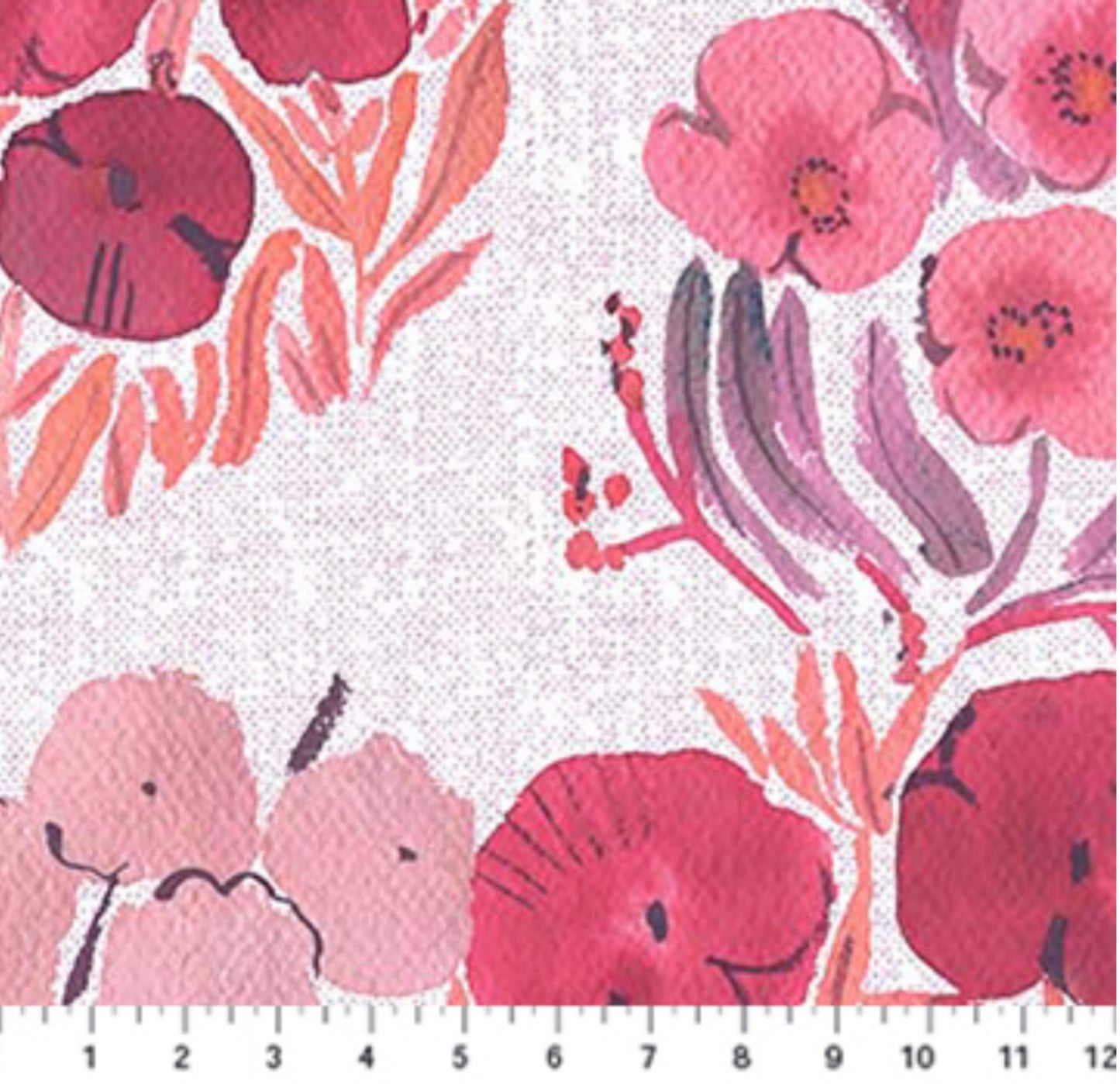 Floral in Berry - Penrose Collection - Figo Fabrics