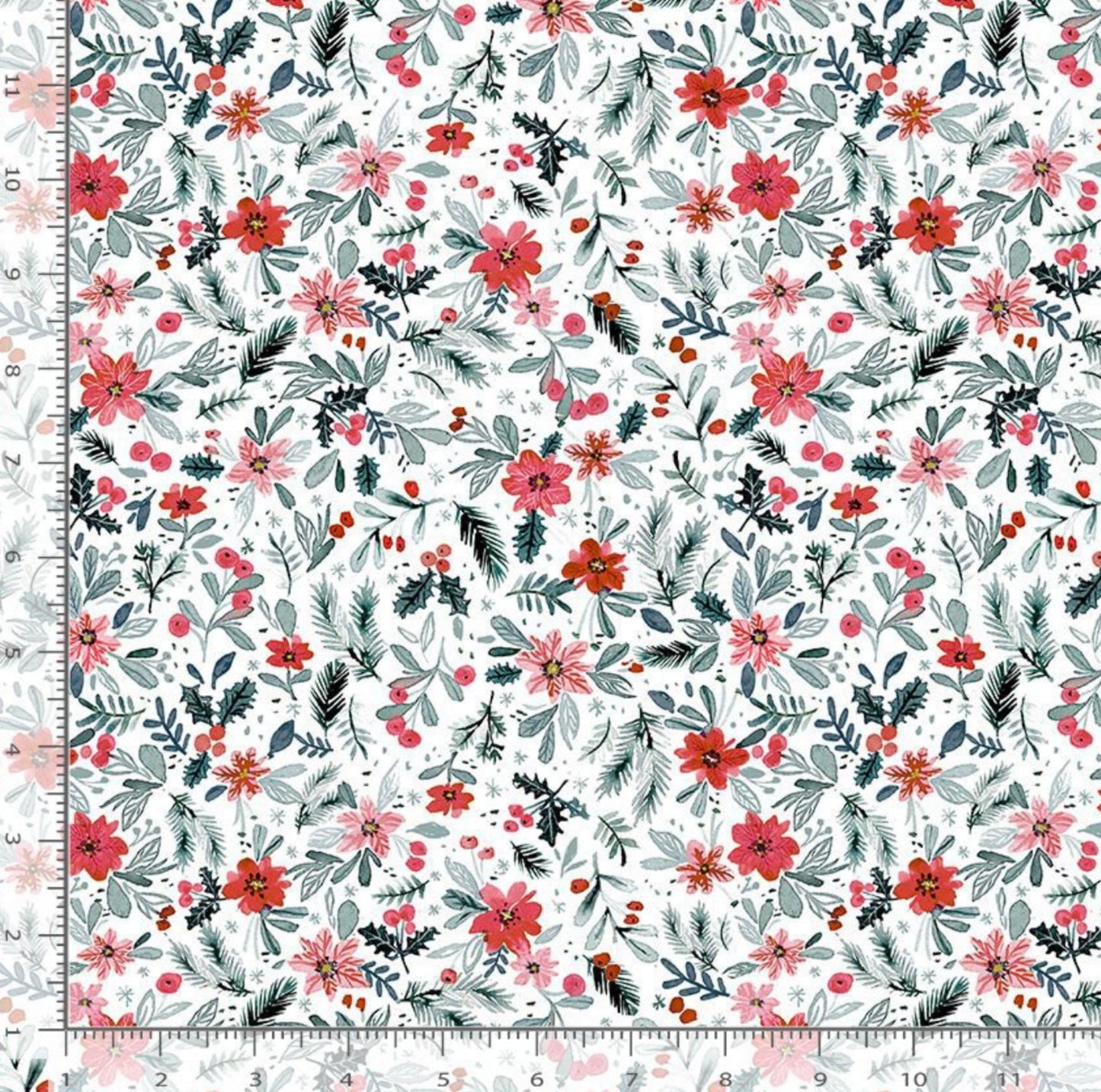 Holiday Floral - Sweater Weather Collection - Clara Jean for Dear Stella Fabrics