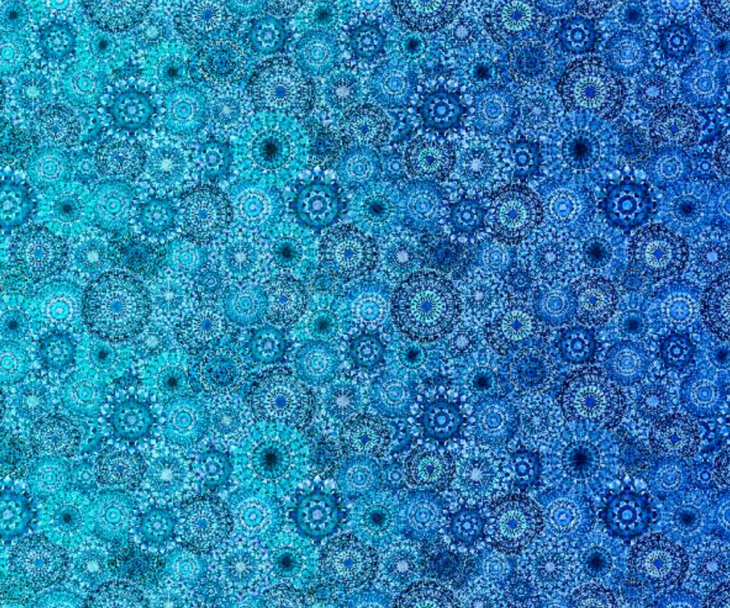 Jewelscape Fabric - Blue Ombre Geometric - Dan Morris for QT Fabrics