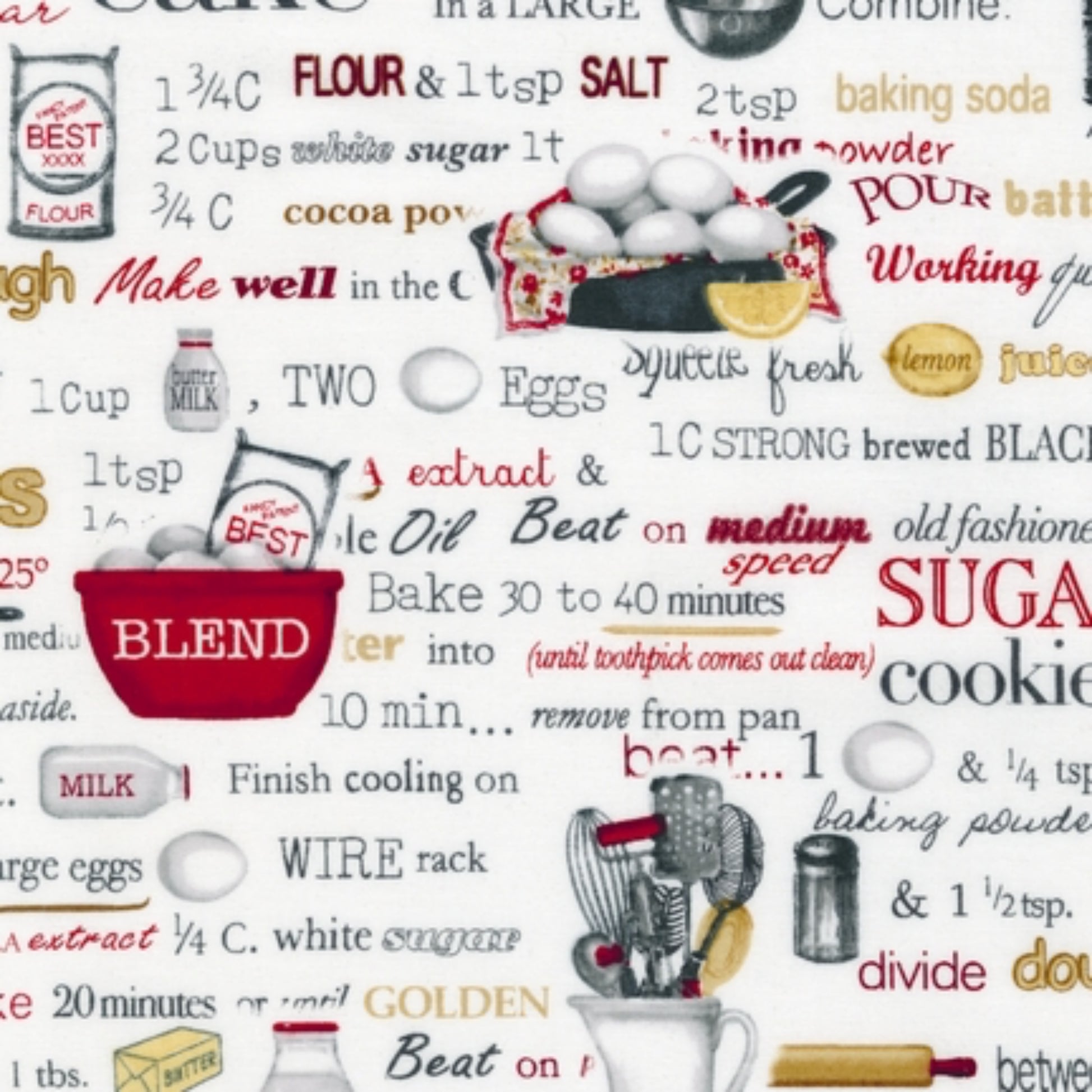 Kiss The Cook - Recipes - by Mary Lake Thompson for Robert Kaufman Fabrics