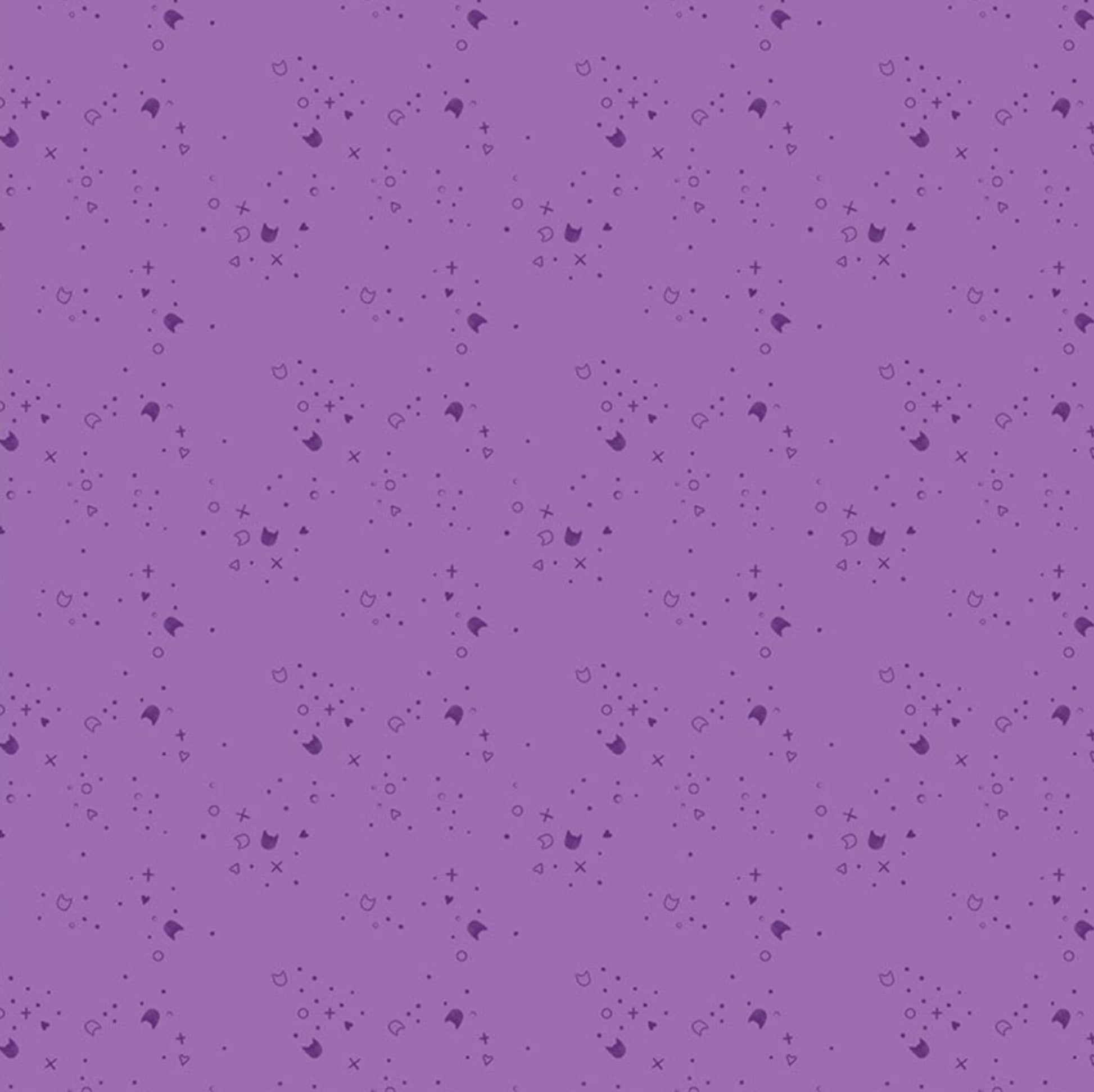 Kitty Litter Fabric Blender in Thistle - from the Kitty Litter Collection by Pammie Jane for Dear Stella Fabrics