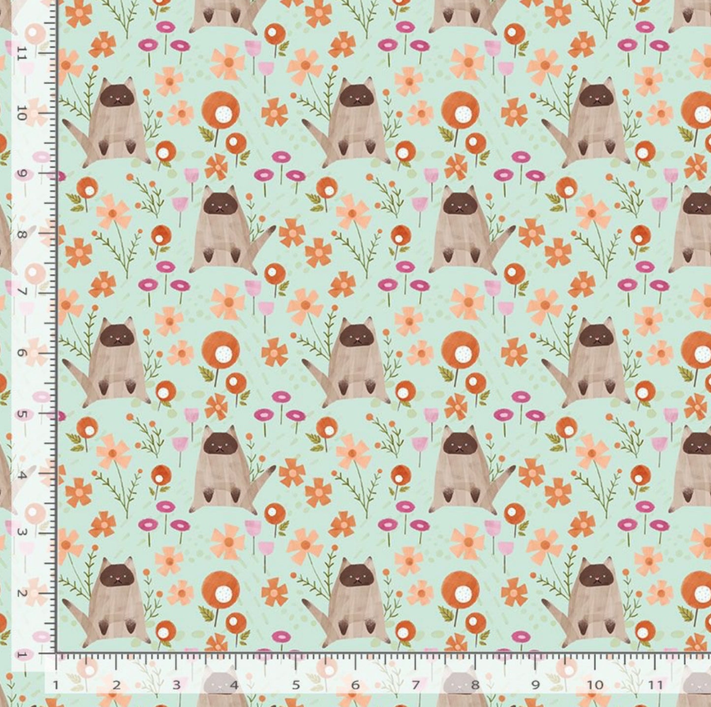 Lazy Kittens - Lazy Sunday Collection - Dear Stella Fabrics