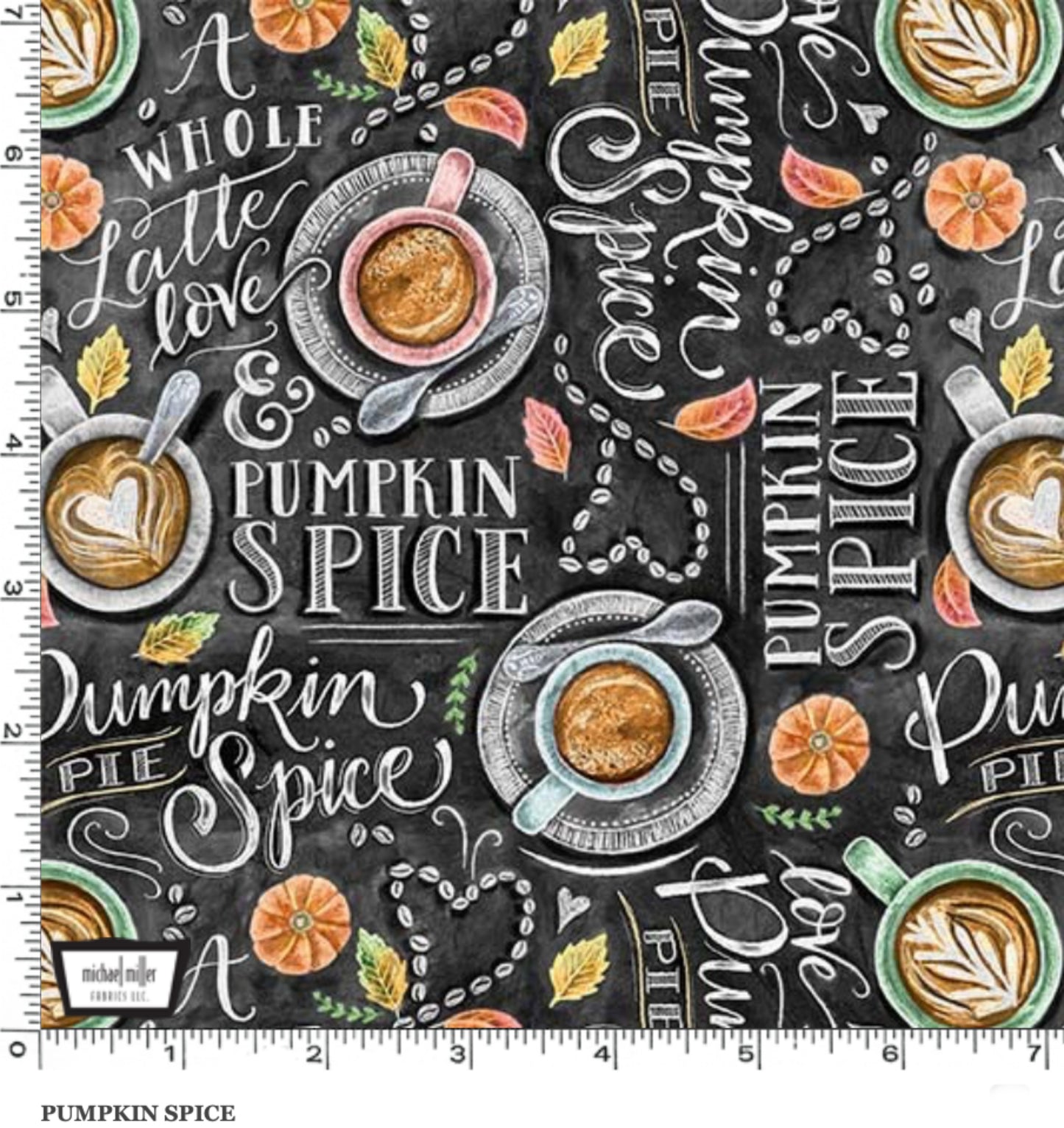 Pumpkin Spice Fabric - Happy Pie Season - Michael Miller Fabrics