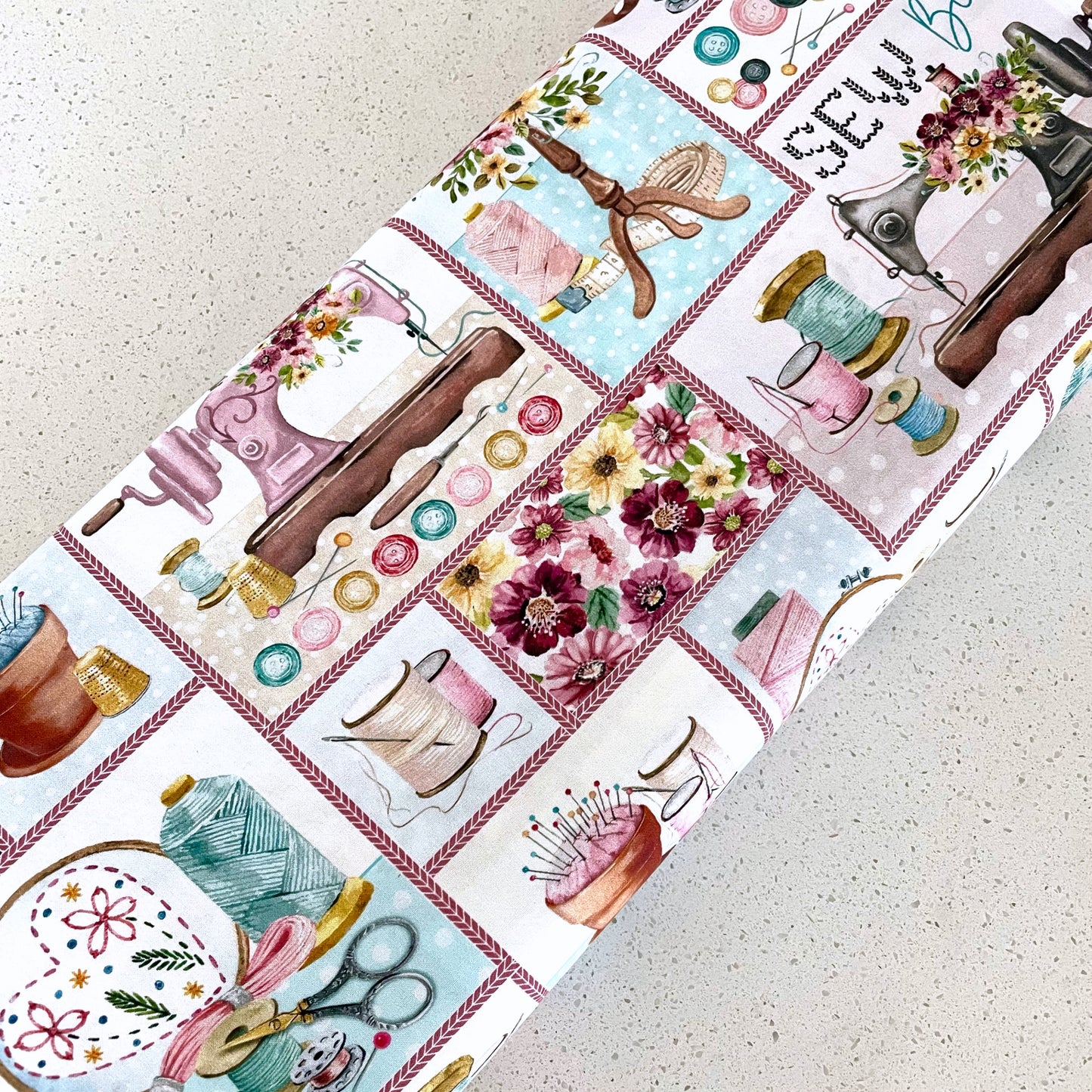Sewing Patchwork Multi - Sew In Love Collection - Kanvas Fabrics