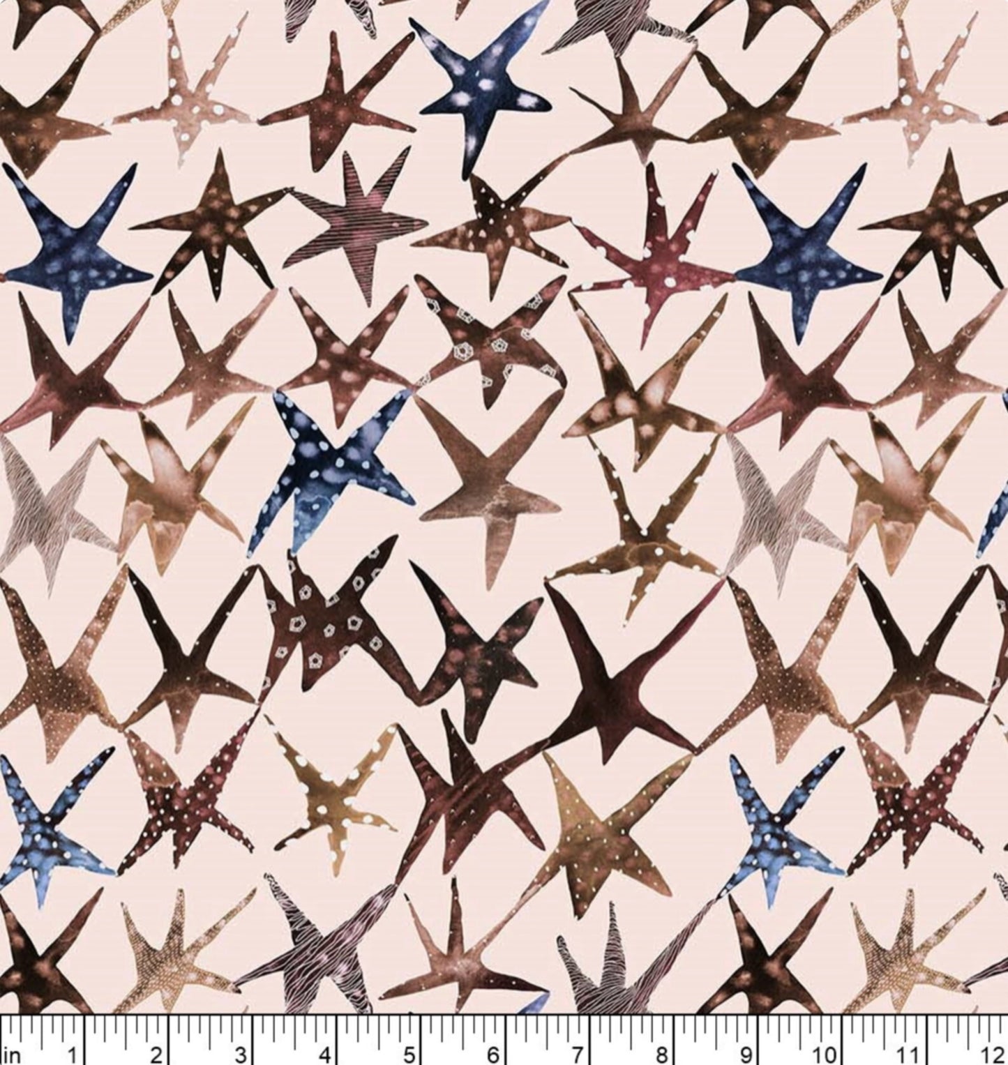 Stars - from the Galaxies Collection from Dear Stella fabrics - 90573-12 - Cream