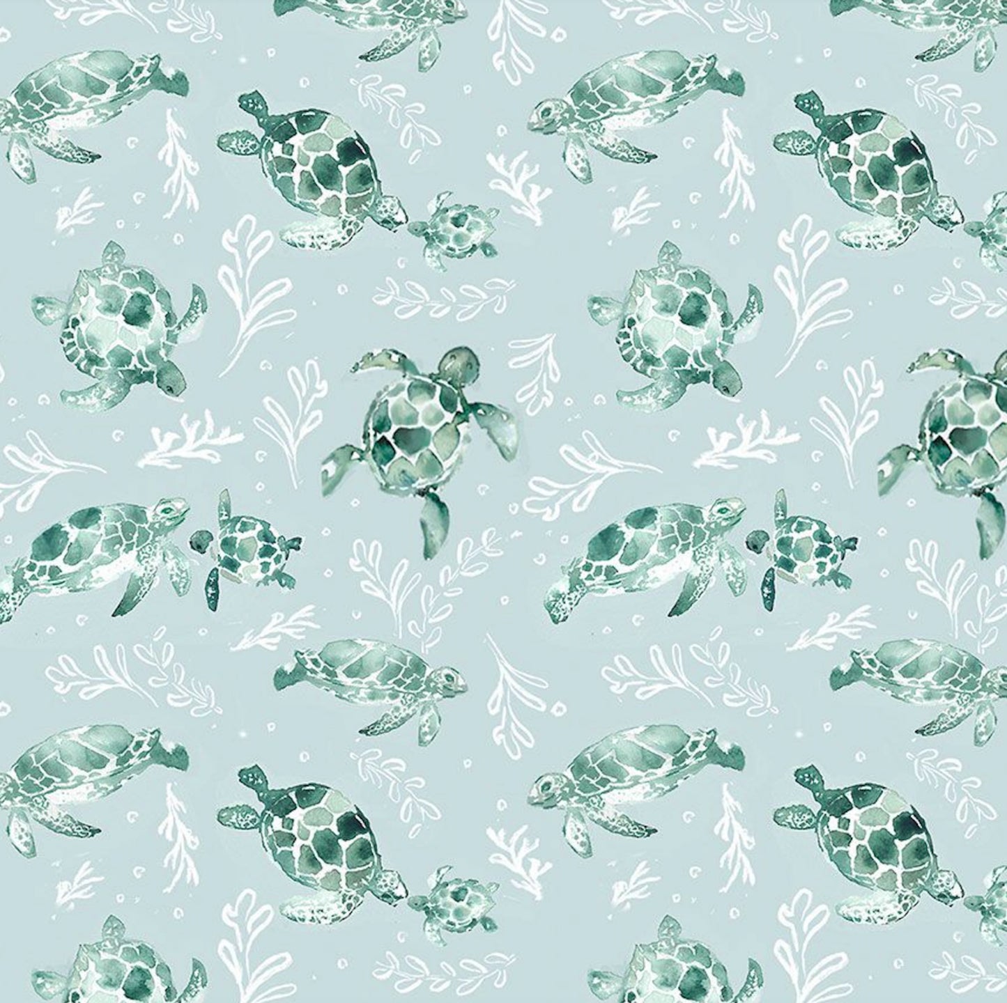Turtles from the La Mer Collection by Clara Jean for Dear Stella Fabrics
