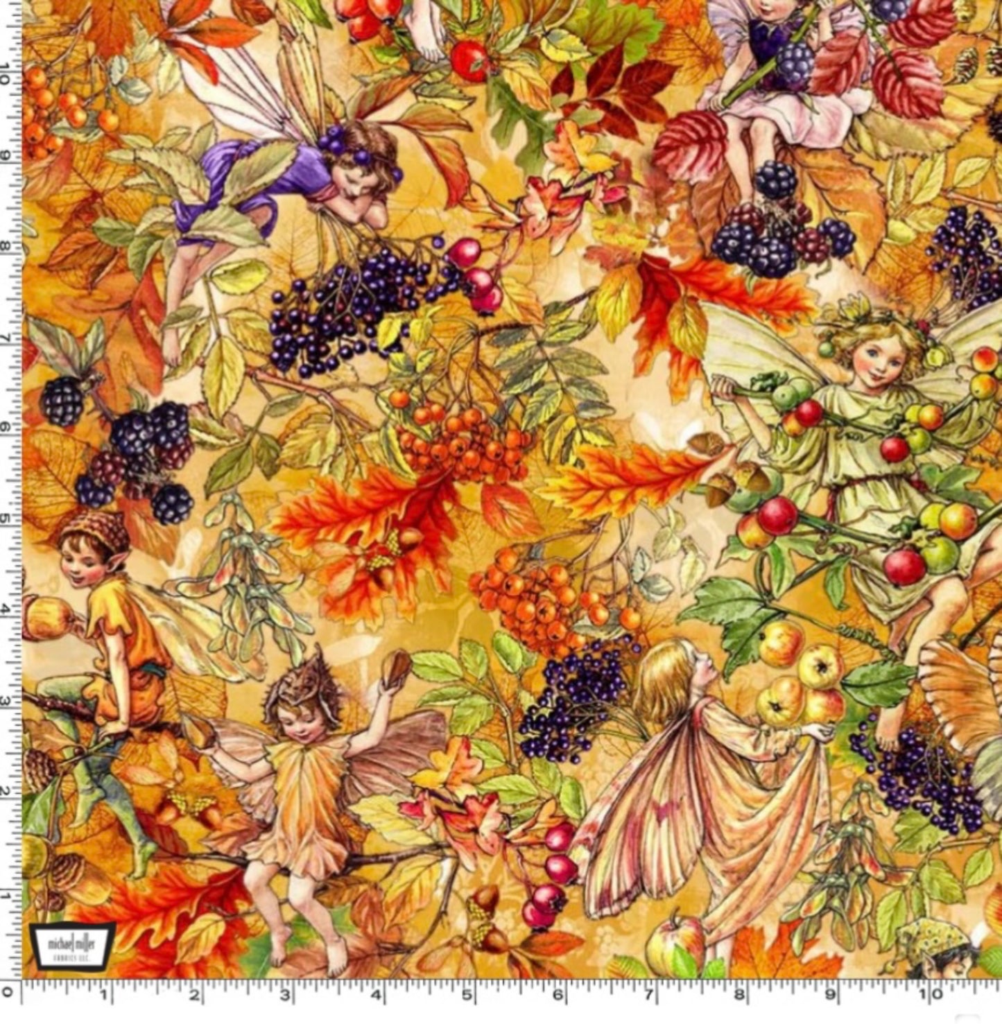 Very Berry Fairy - Flower Fairies of the Autumn - Michael Miller Fabrics