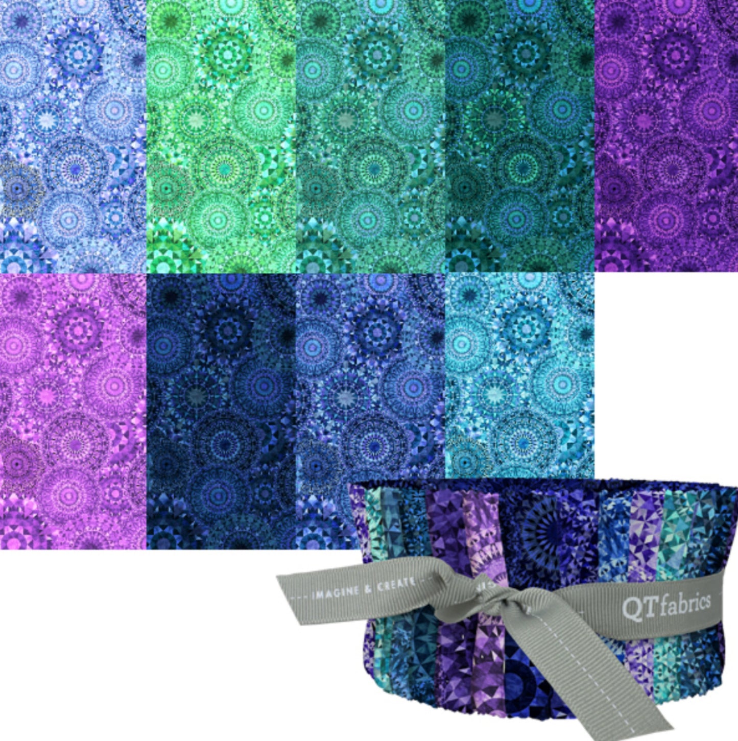 Jewelscape Strips - Jelly Roll - Dan Morris for QT Fabrics - 40 pc. JEWL-06E