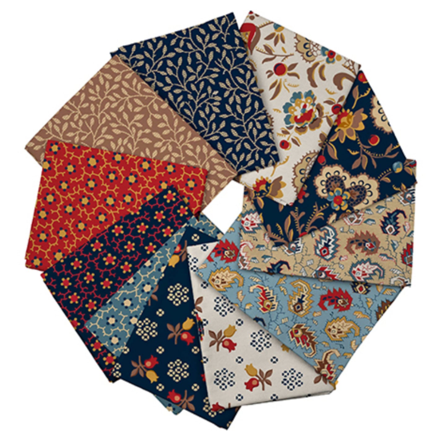 Antique Charm 11 pc Fat Quarter Bundle from QT Fabrics