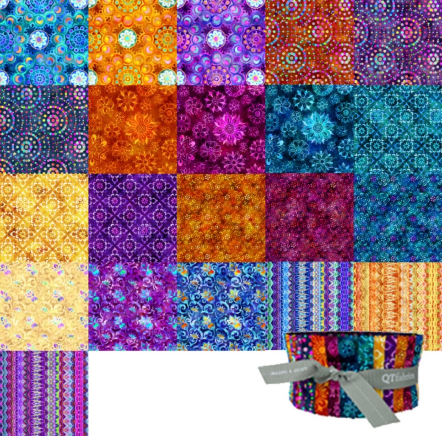 Bohemian Dreams Strip Roll - Jelly Roll - Dan Morris for QT Fabrics
