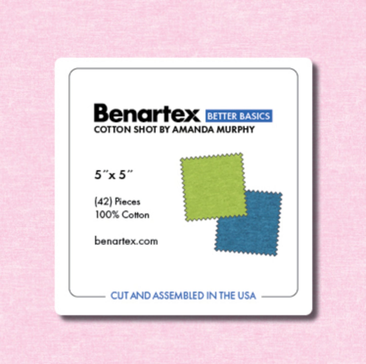 Cotton Shot Pearl Charm Pack - 42 pc by Benartex