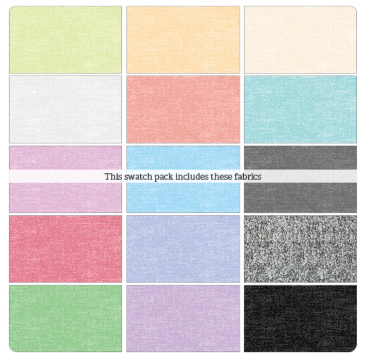 Cotton Shot Pearl Layer Cake - 10 x 10 in. Benartex Fabrics