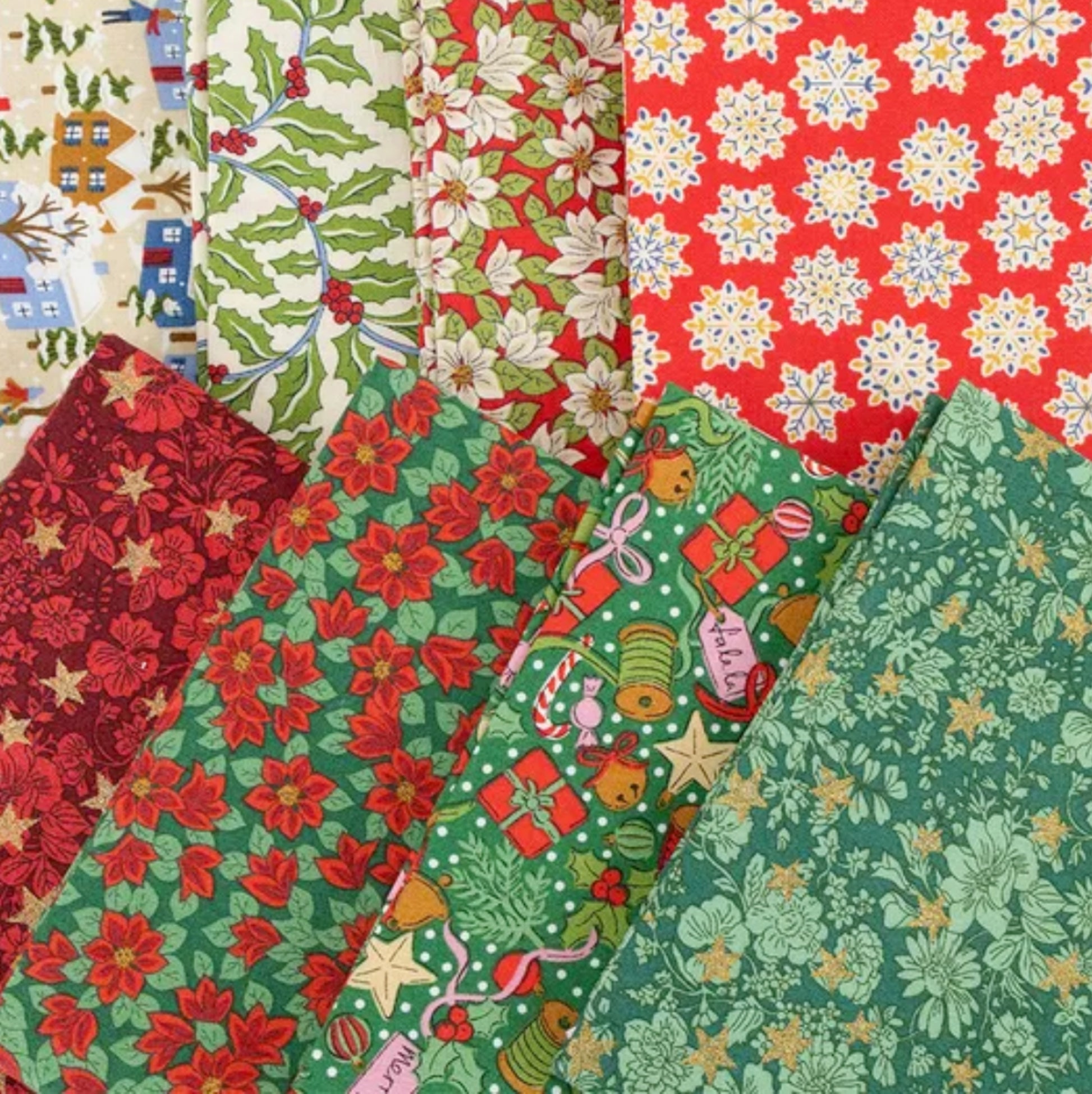 Festive greetings fabrics 2