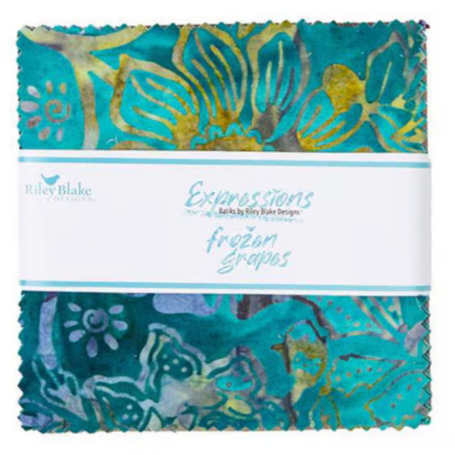 Expressions Batiks - Frozen Grapes Stacker 5 x 5 in. - Riley Blake Designs