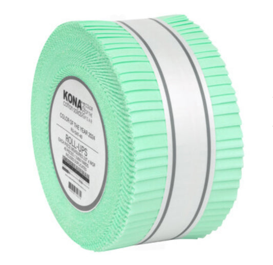 Kona Cotton Julep - Kona 2024 Colr of The Year - Julep - Roll Up - 2.5" x 40"  40 pcs. Robert Kaufman Fabrics