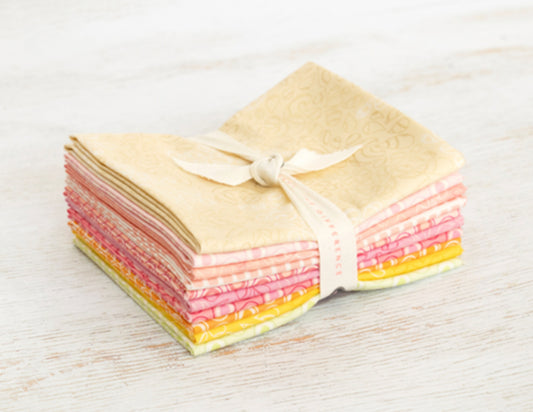 Macaroons Elements Fat Quarter Bundle  - Sweet Treats Collection - 10 pc. FQ Bundle in Macaroons from the Sweet Treats Fabric Collection - CBEFQ431 by Art Gallery Fabrics. See the fabric chart to view the included fabrics. 100% quilting cotton.