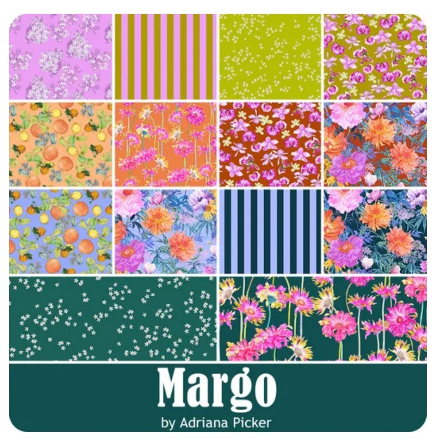 Margo Tiles By Adriana Picker - Figo Fabrics