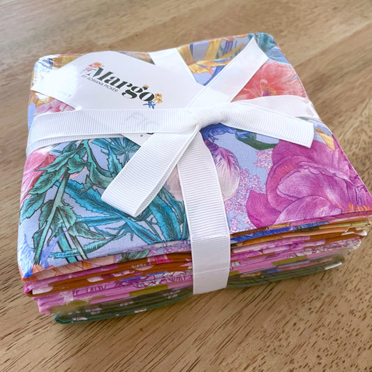 Margo Fat Qyarter Bundle - 14 Fat Quarters from the Margo Collection by Adriana Oicker for Figo Fabrics - 100% cotton, Floral Fabric