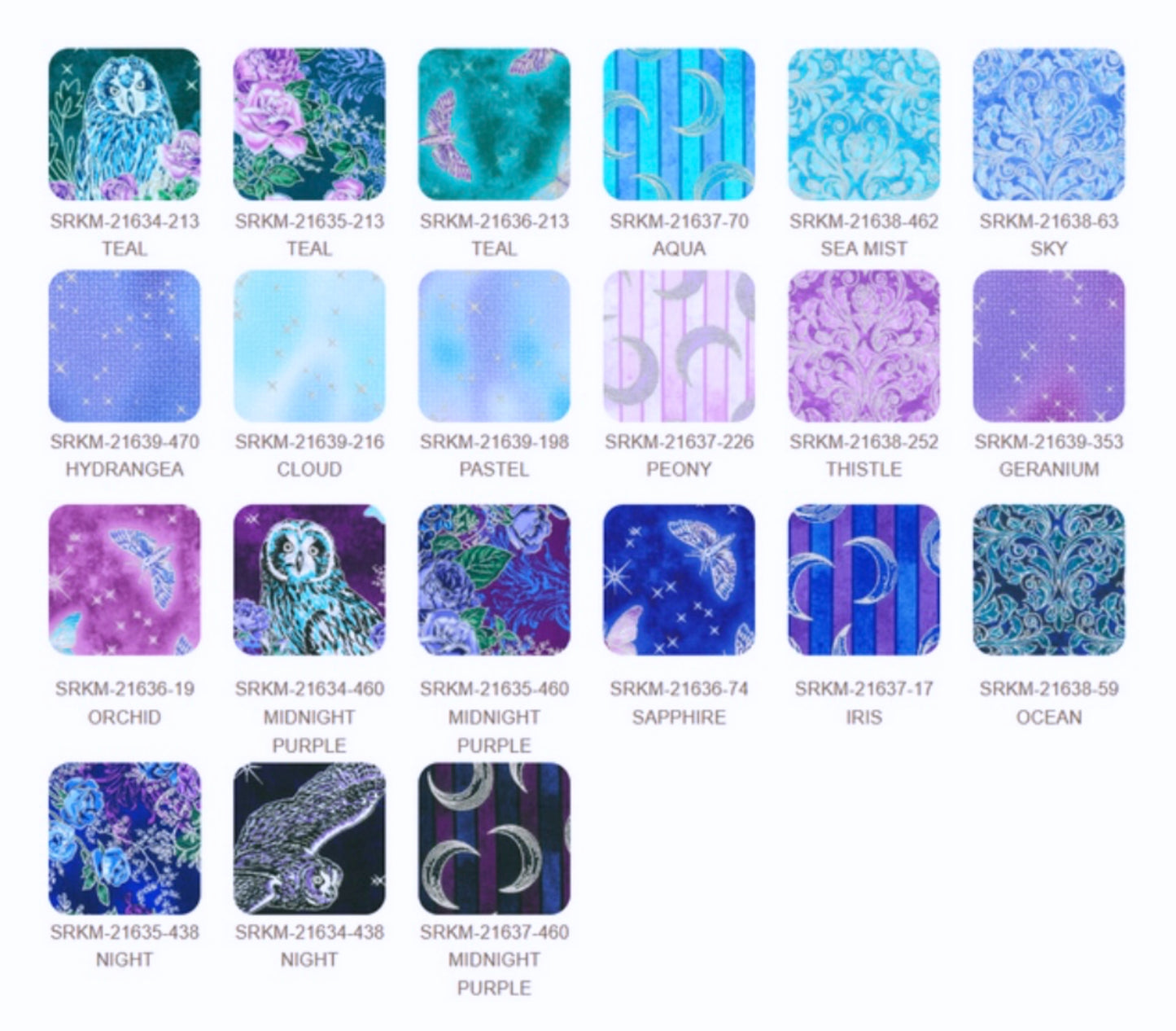 Mystic Moon 42 pc Charm Pack Robert Kaufman | Mystic Moon CHS-1095-42