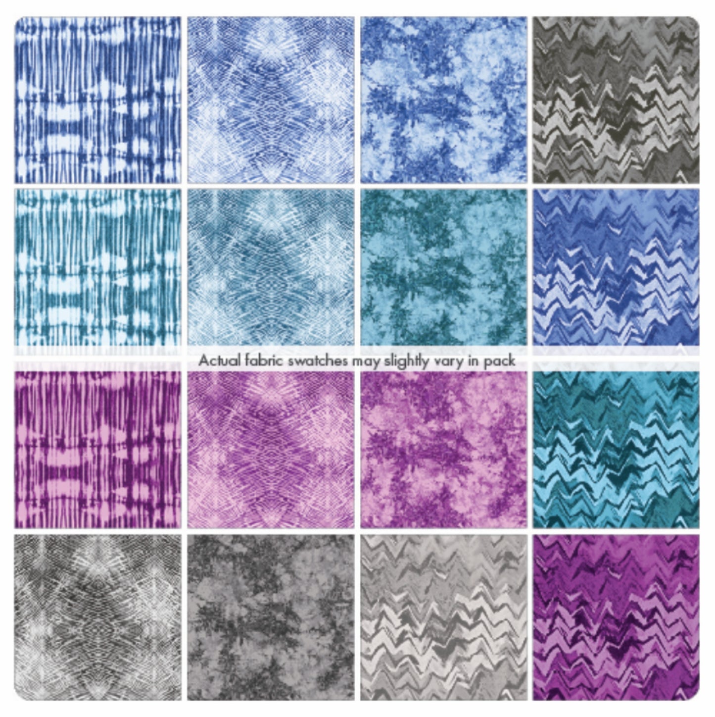 Shibori Strip-pies Jelly Roll - 40 pcs - Contempo Fabrics