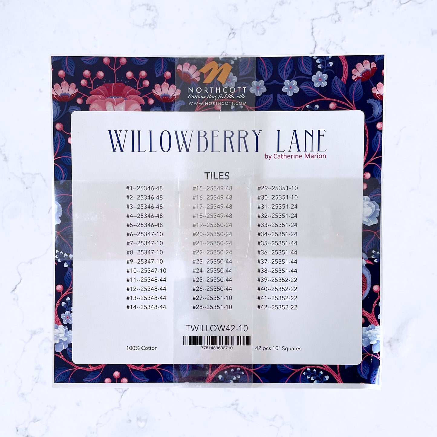 Willowberry Lane Tiles - 42 pc Layer Cake - Willowberry Lane Collection - Northcott