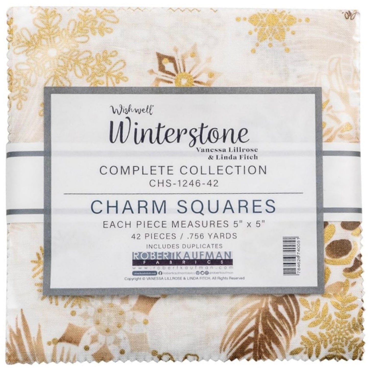 Wishwell Winterstone Charm Squares - 42 pcs - Robert Kaufman