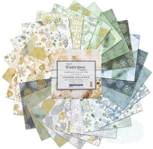 Wishwell Winterstone Charm Pack by Vanessa Lillrose 5 x 5 in. 42 pc. Robert Kaufman