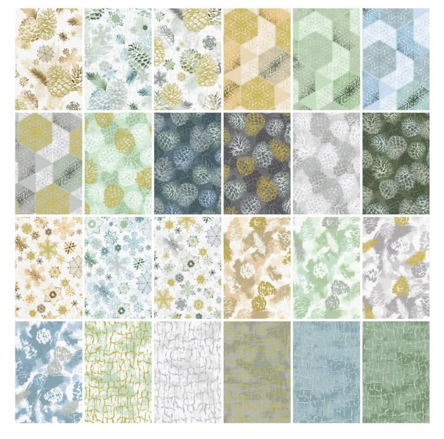 Wishwell Winterstone Charm Squares - 42 pcs - Robert Kaufman
