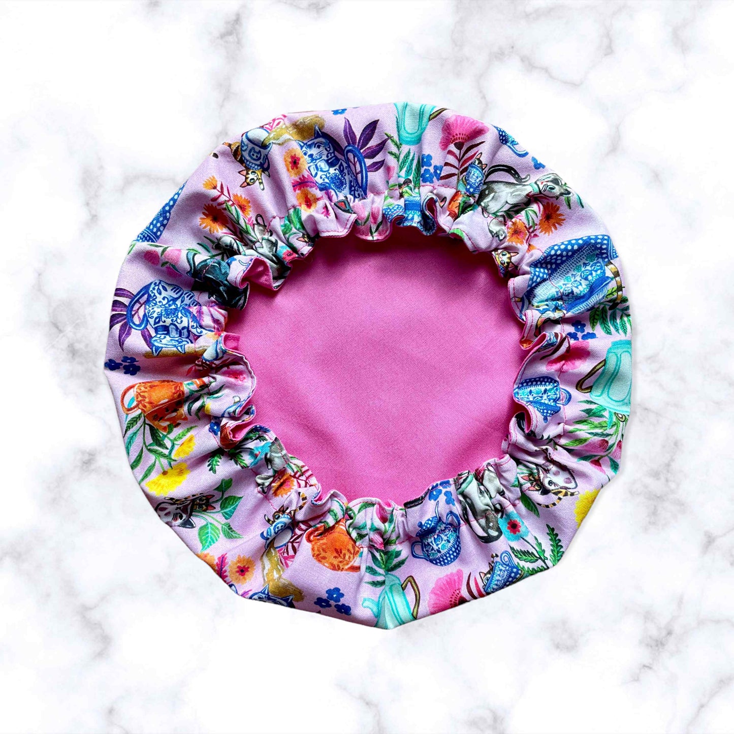 Stand Mixer Bowl Covers - Cat Tea Party