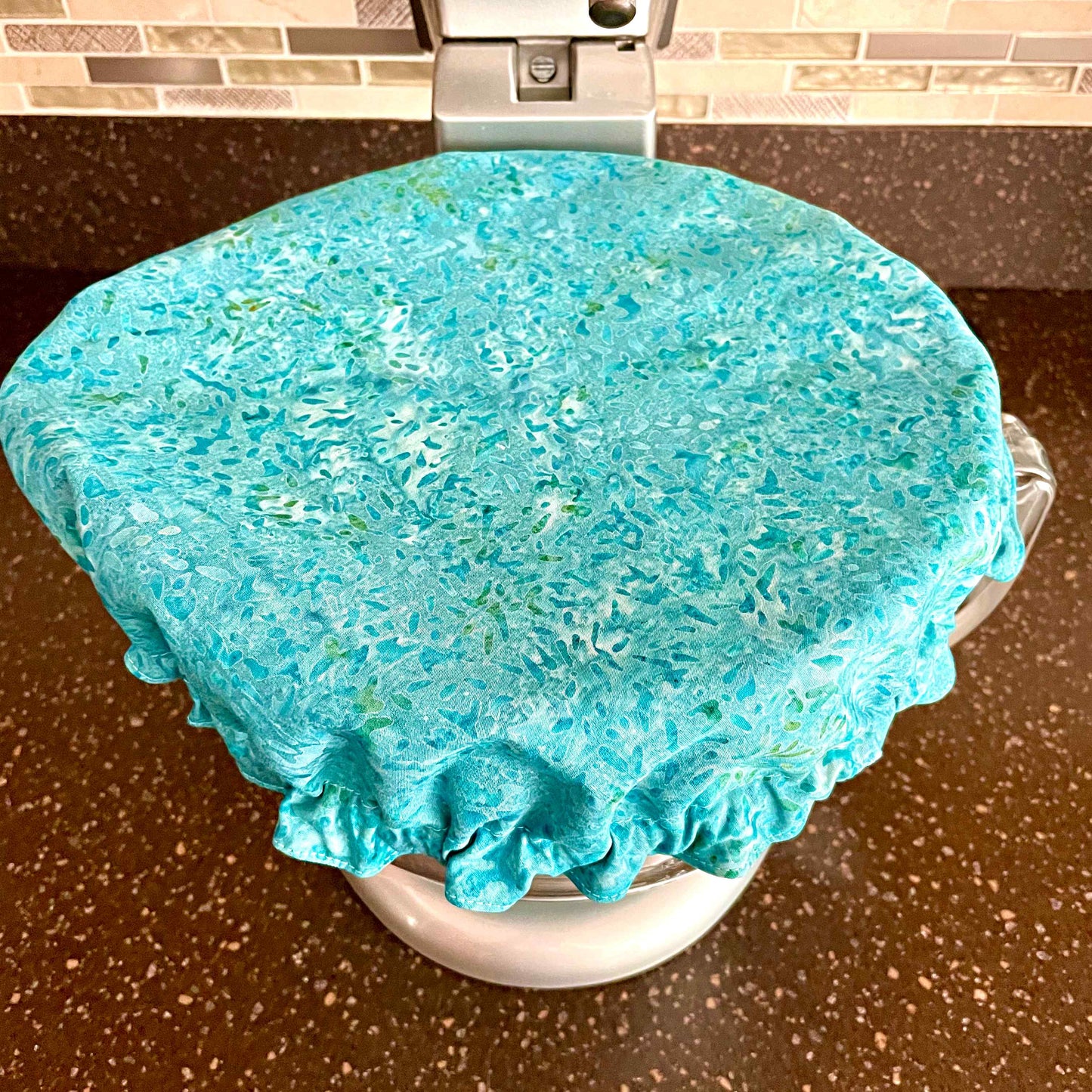 Stand Mixer Bowl Covers - Batik Vintage Seaglass