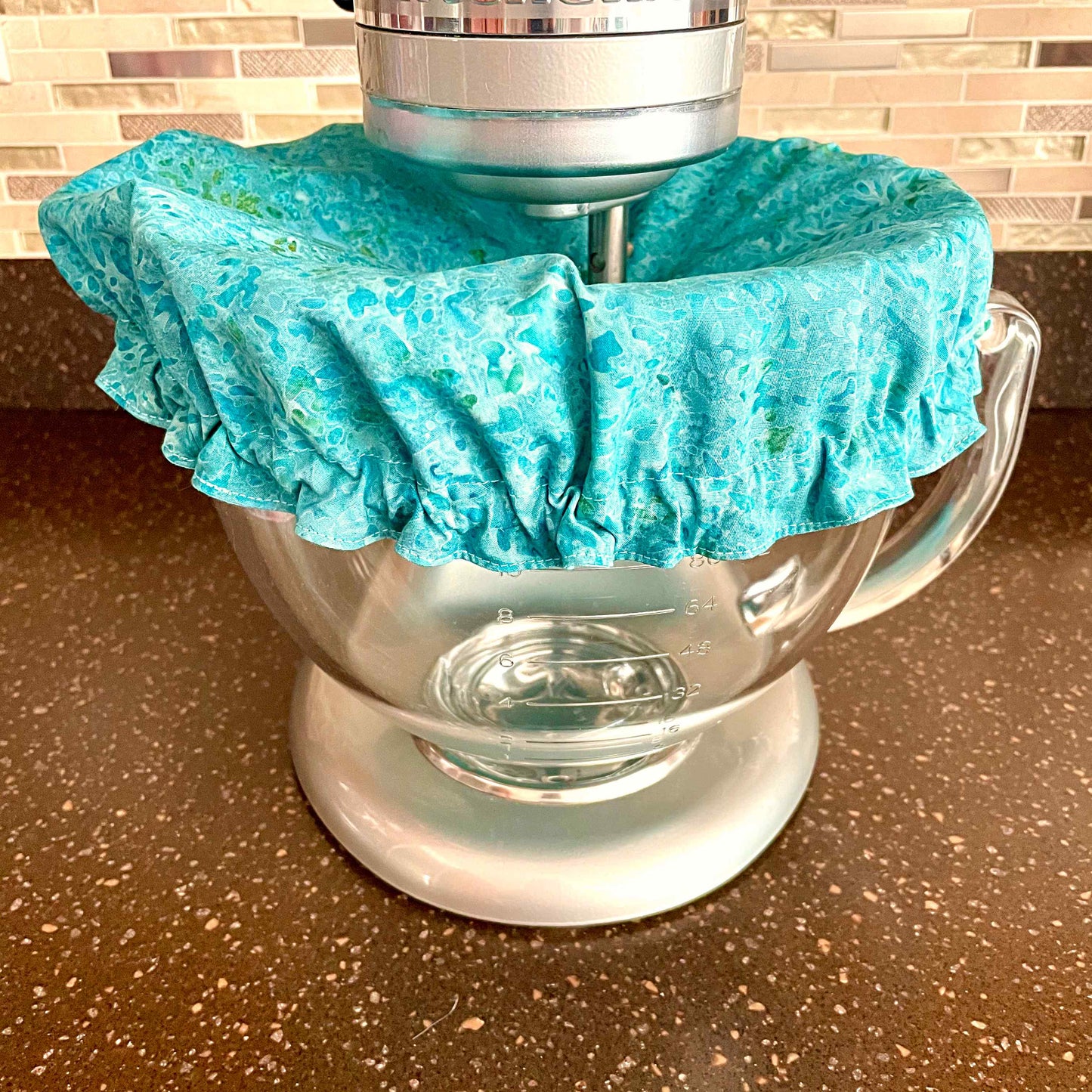 Stand Mixer Bowl Covers - Batik Vintage Seaglass