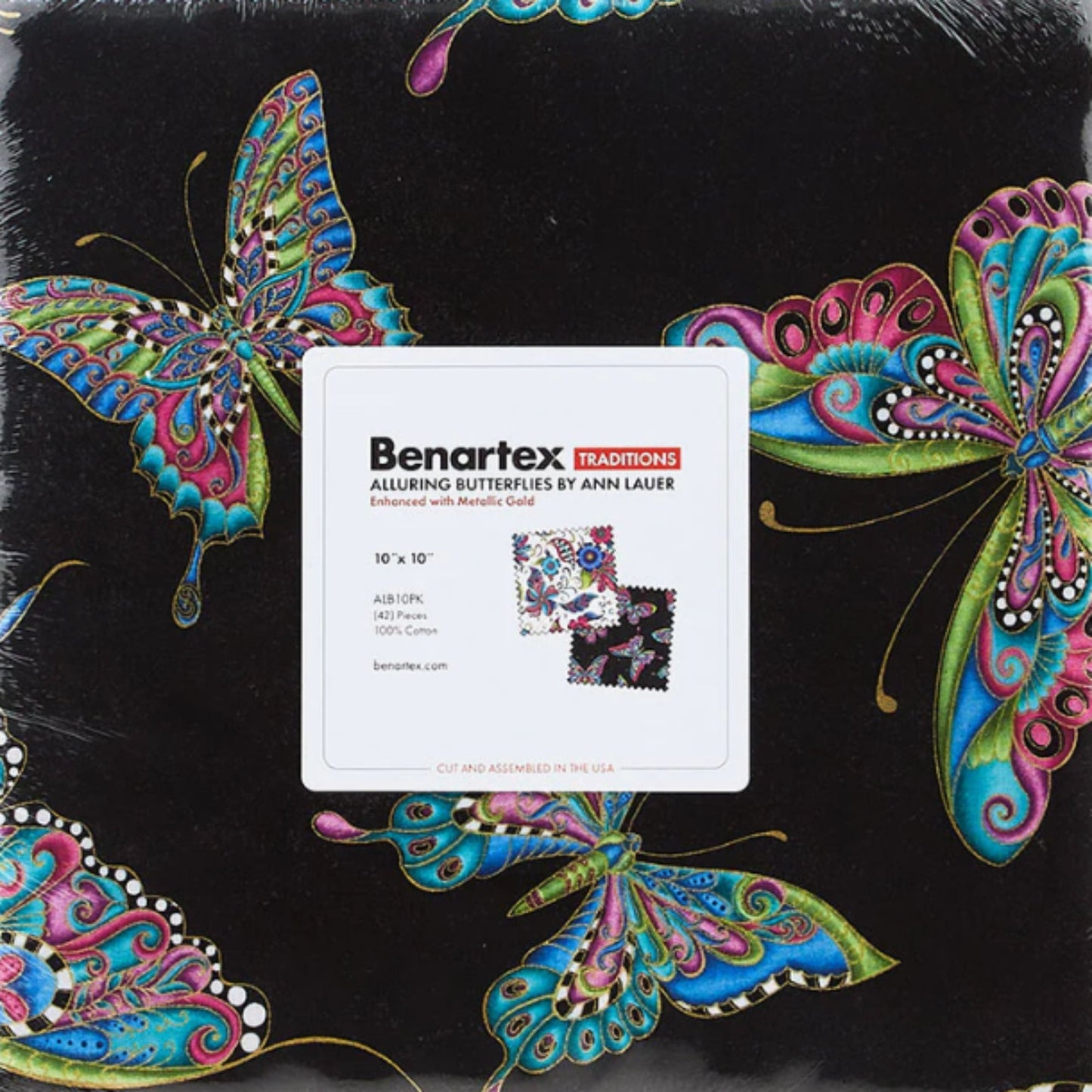 Alluring Butterflies 10 in Layer Cake | Alluring Butterflies 42 Piece | Alluring Butterflies ALB10PK