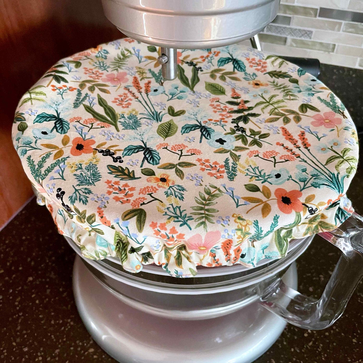 Stand Mixer Bowl Covers - Floral Herb Garden