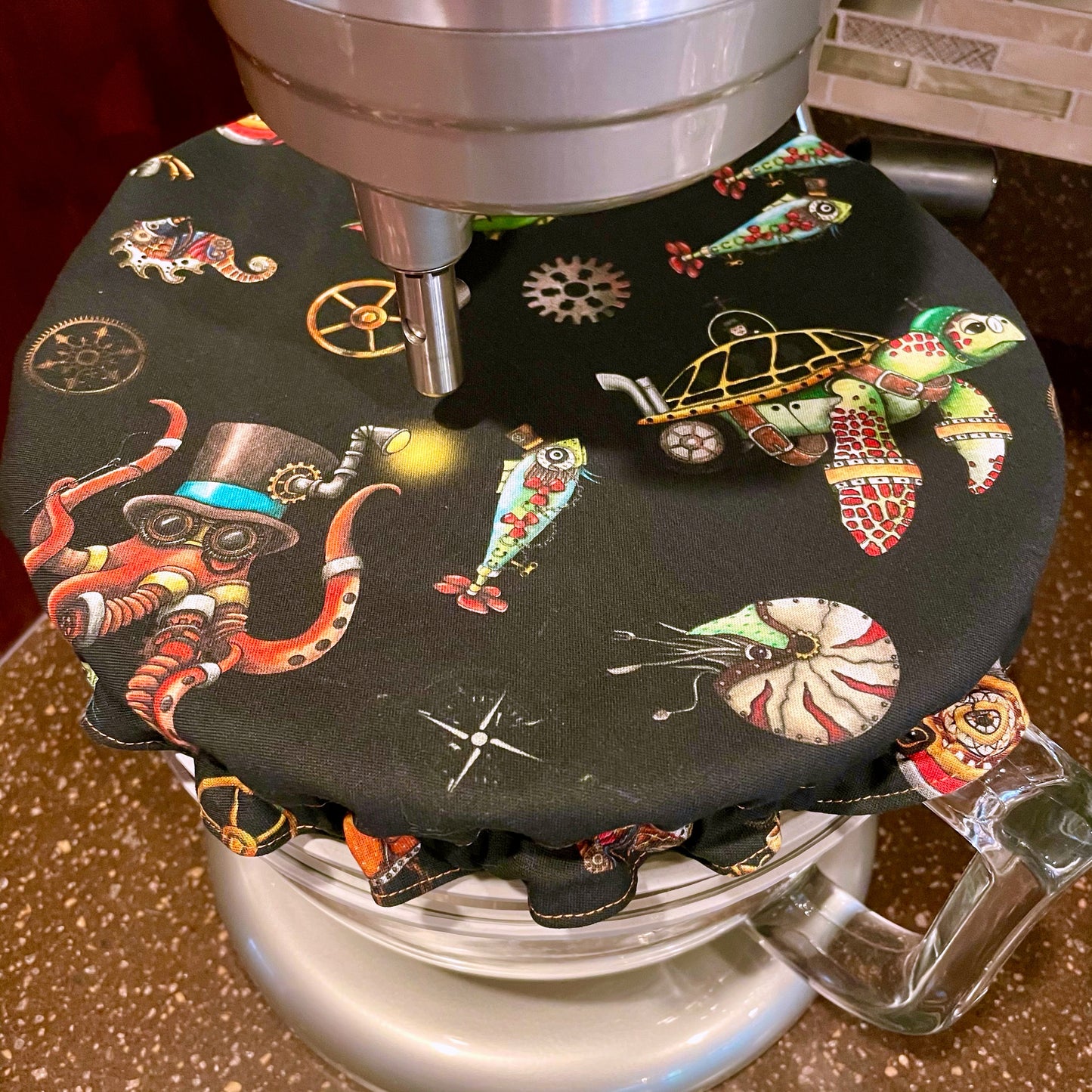 Steampunk Sealife 6qt Bowl Cover