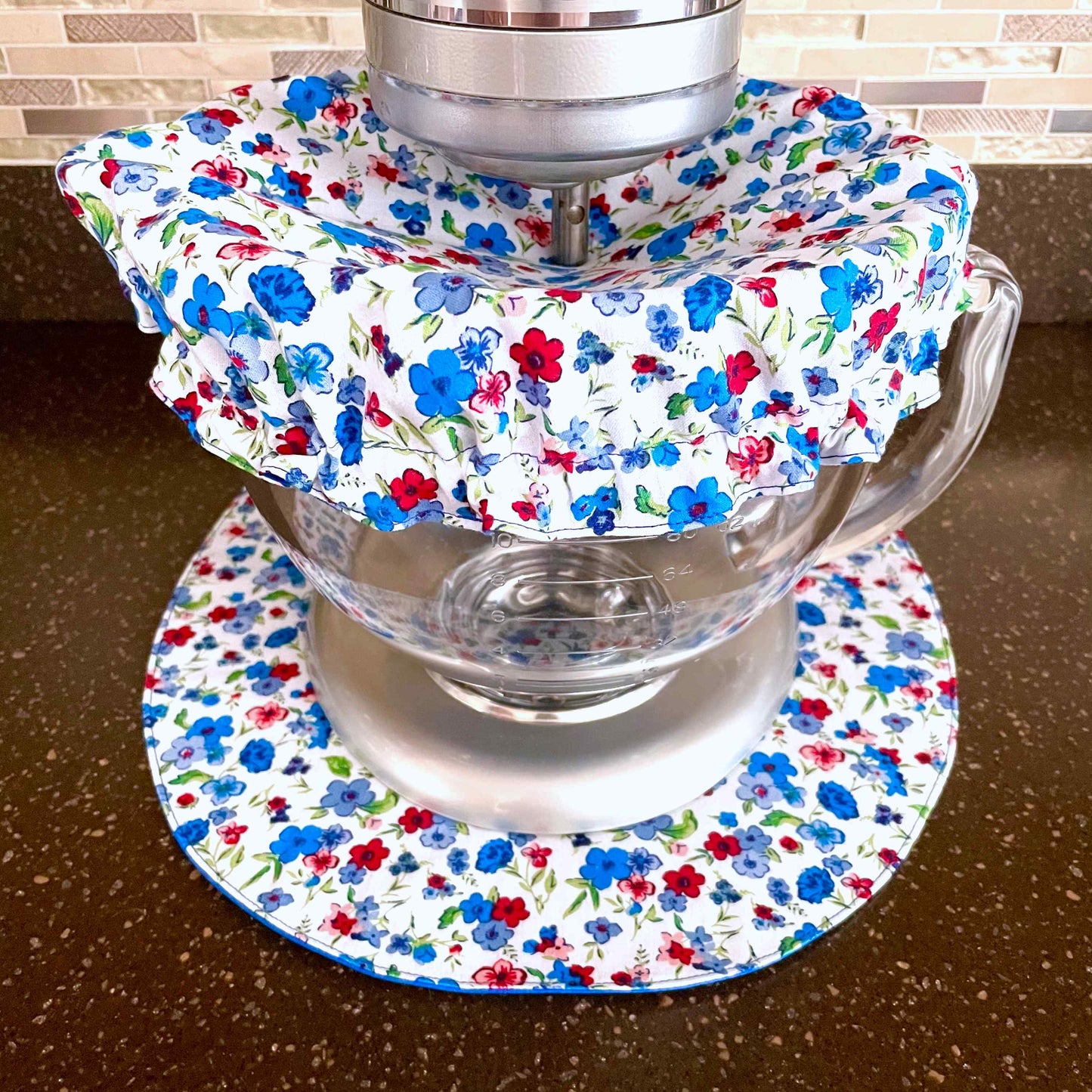 Stand Mixer Slider Mat | Pioneer Woman Country Charm Ditsy | XL Mixer Bowl Cover