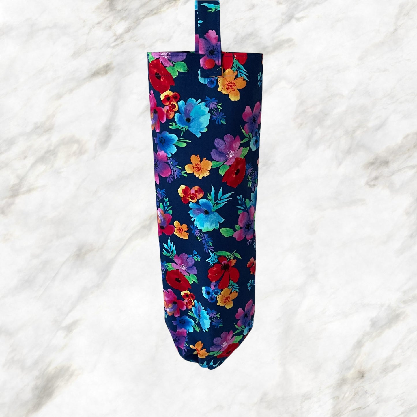 Plastic Bag Holder Dispenser - Pioneer Woman Floral Blue