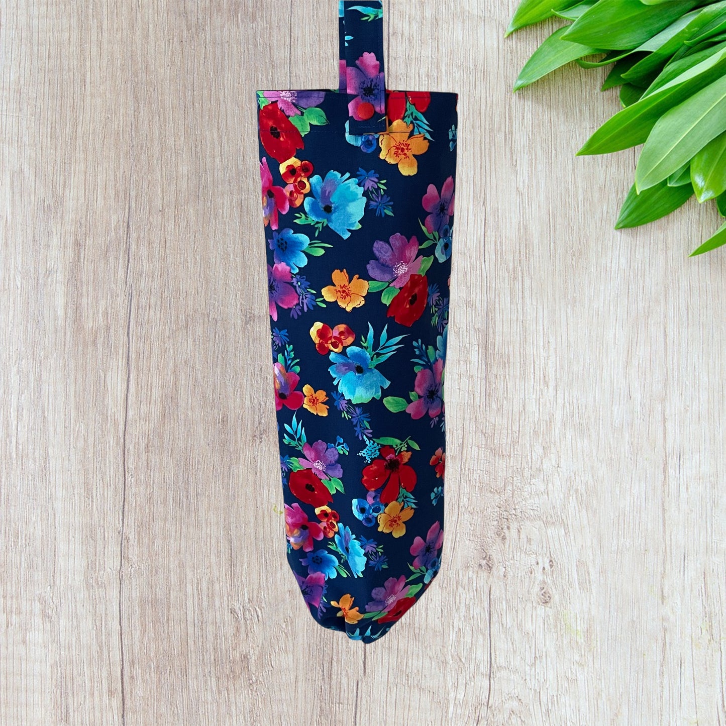 Plastic Bag Holder Dispenser - Pioneer Woman Floral Blue