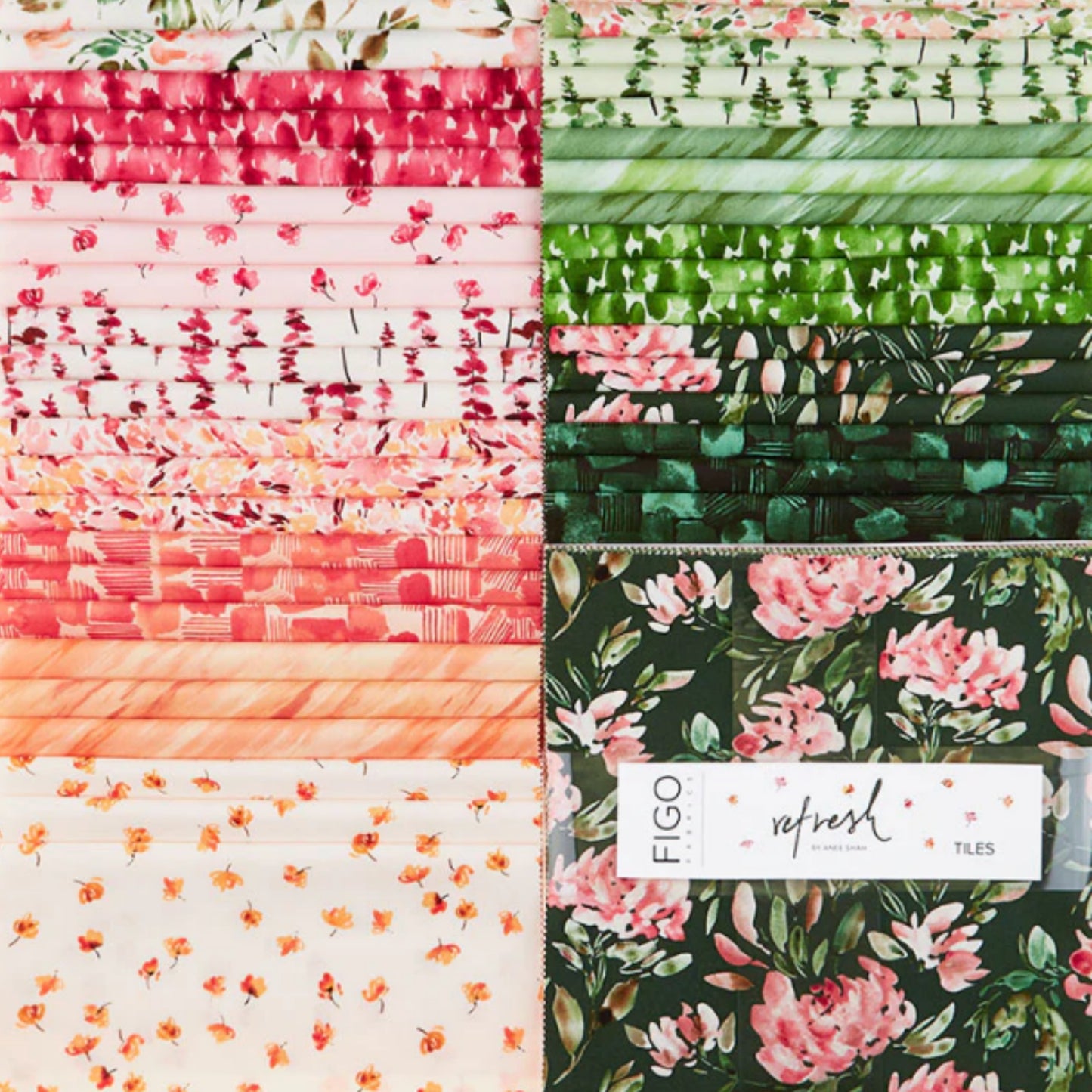 Refresh Tiles - 42 pc. Precut by Anee Shah for Figo Fabrics