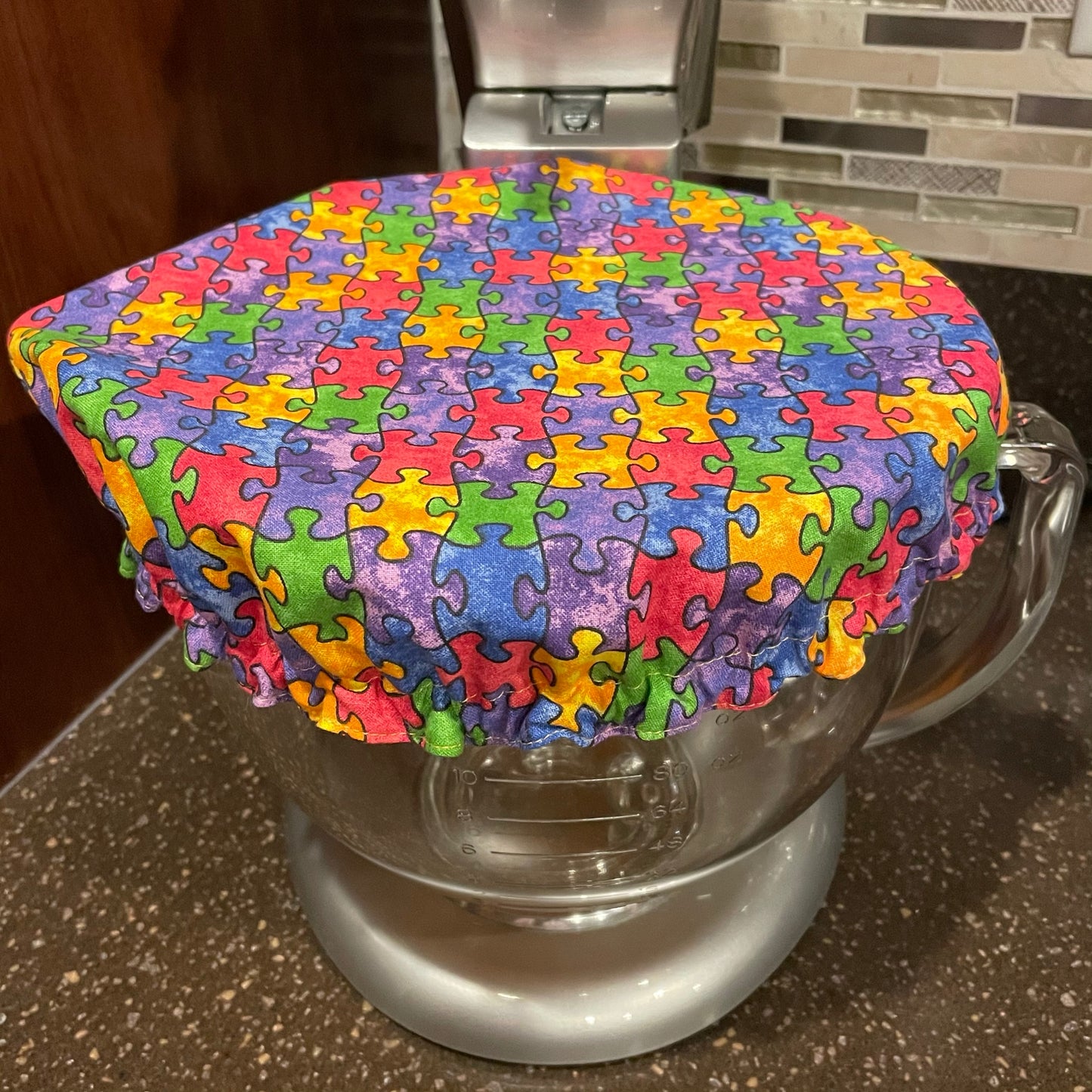 Stand Mixer Bowl Covers - Autism Awareness - Puzzle Pieces