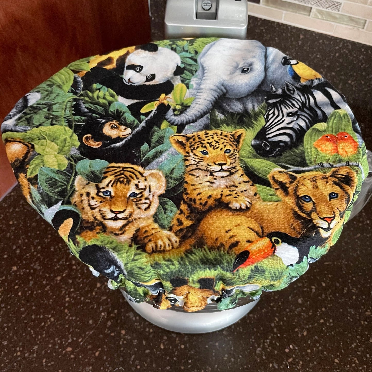 Stand Mixer Bowl Covers - Jungle Animal Babies