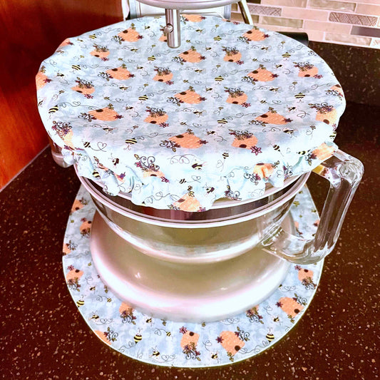 Stand Mixer Bowl Covers - Be Boppin Bees and Beehives Bowl Cover