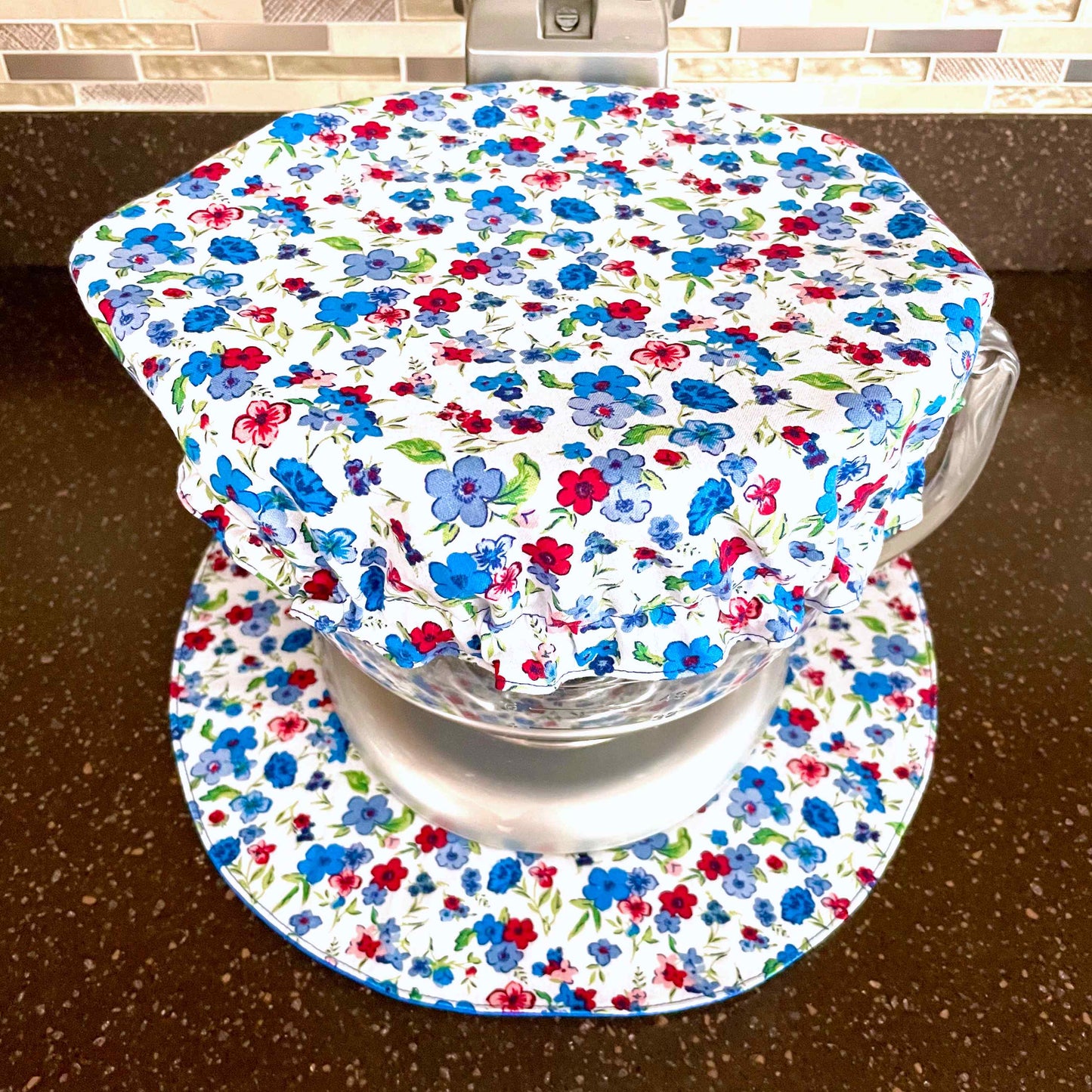 Stand Mixer Slider Mat | Pioneer Woman Country Charm Ditsy | XL Mixer Bowl Cover