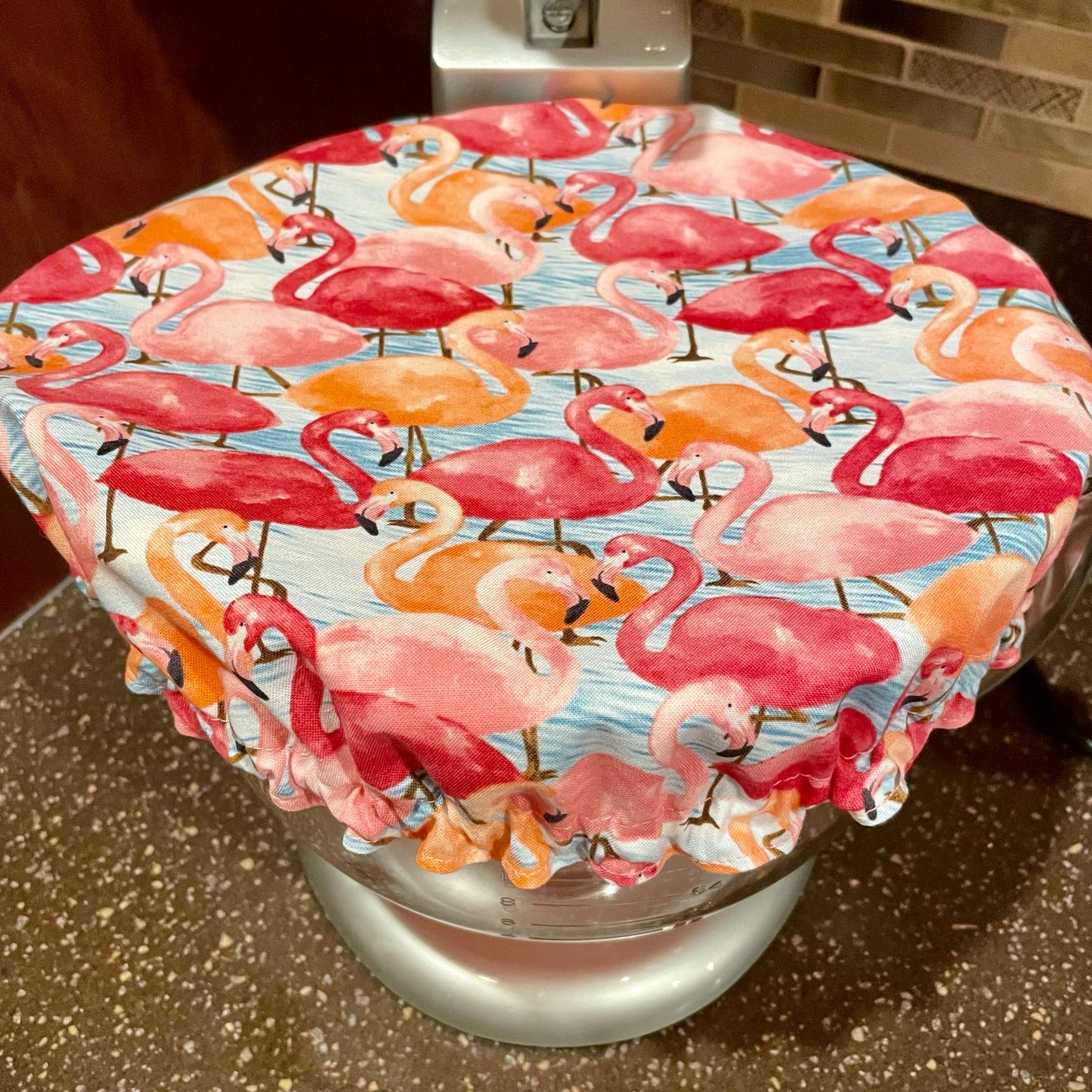 Stand Mixer Bowl Covers - Flamingo Party