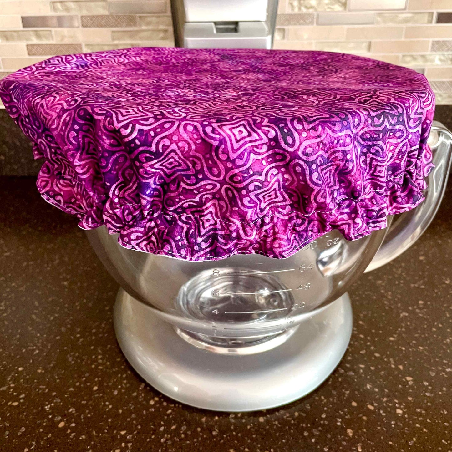 Stand Mixer Bowl Covers - Purple Batik